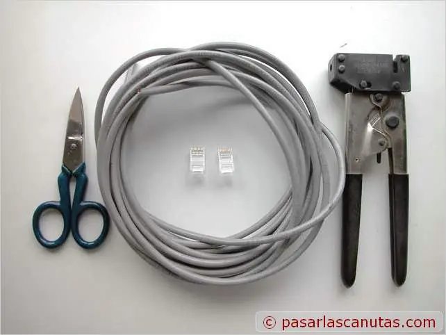Construir un cable cruzado UTP de red LAN