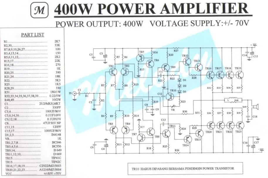 construi tu propio amplificador de 400 w