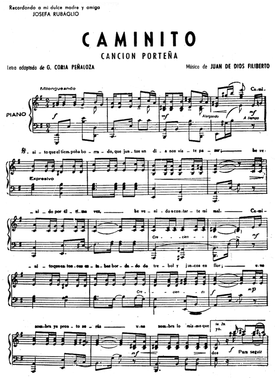 Partituras de Tango