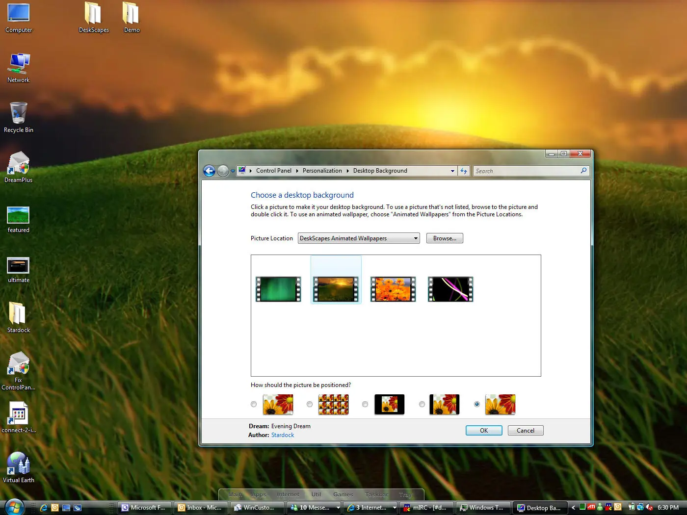 Dreamscene para Windows Vista Ultimate