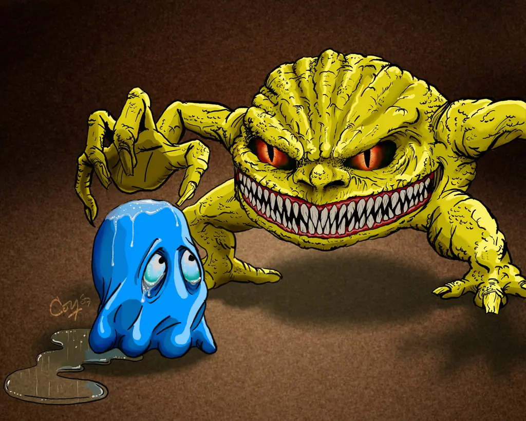 Pac-Man en esteroides (Dibujo Propio)