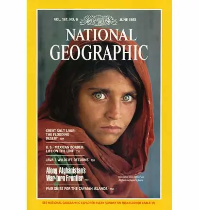 Sharbat Gula, la niña unos 20 años después