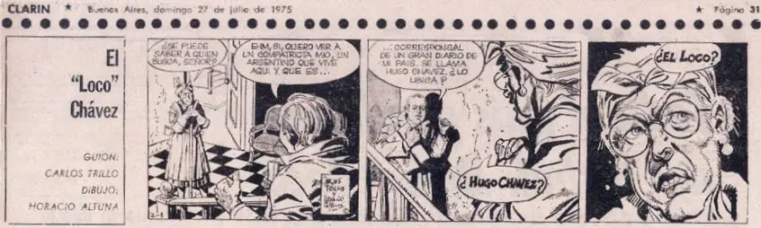 Hugo (el loco) Chávez y Pampita