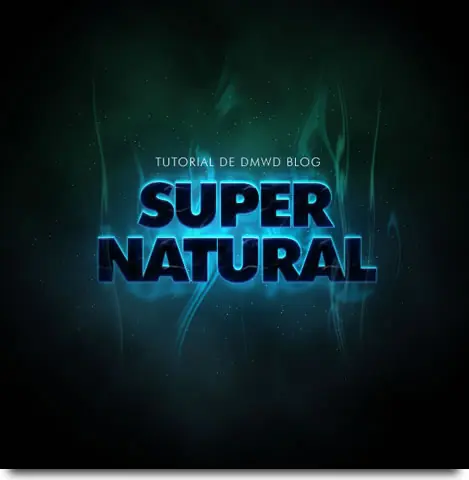 Photoshop tutorial - Texto supernatural