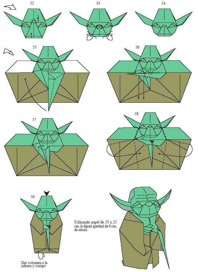 Hacete a yoda en papel