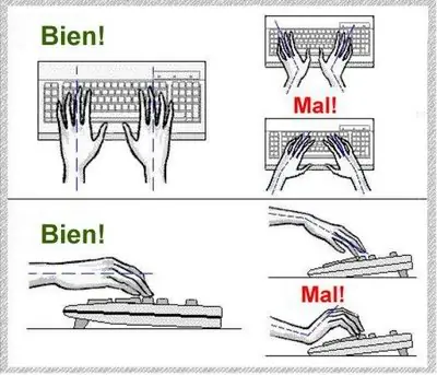 Posturas Correctas frente a la PC, importante.