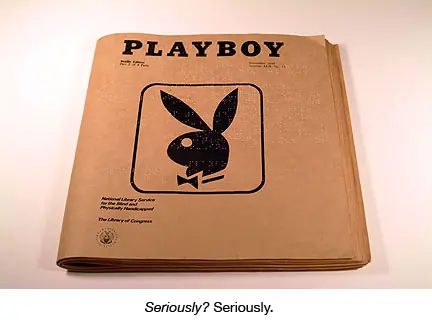 Playboy. en Braille.