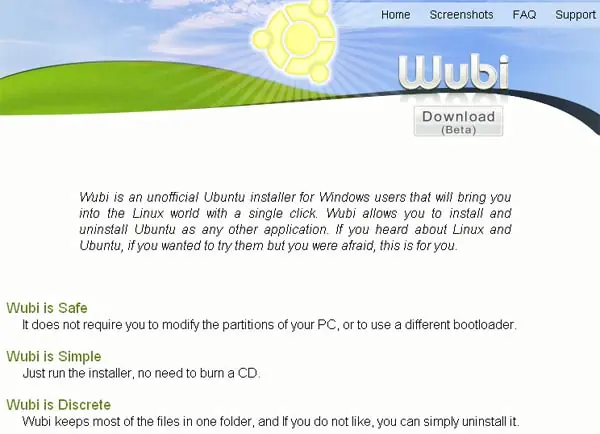 Wubi hace a Linux mas fácil