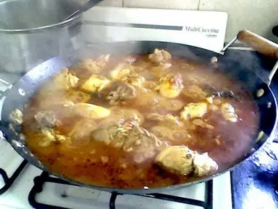 Arroz con Pollo al disco