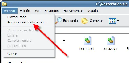 Poner contraseñas a los archivos .rar y .zip