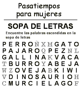 pasatiempo para mujeres