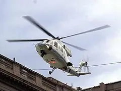 Descubren que De la Rúa sigue volando en el helicóptero co