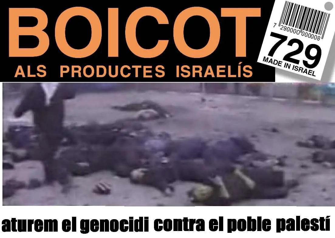 Boicot a Israel: productos y código de barras