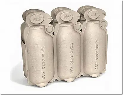 Botellas de papel, la solución al problema del plástico.
