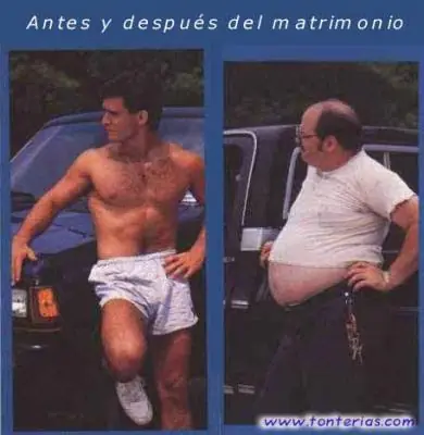Antes y después del matrimonio