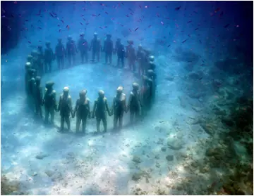 Arte bajo el agua | the world’s first underwater sculpture