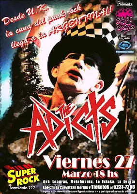The Adicts confirma fecha en Argentina