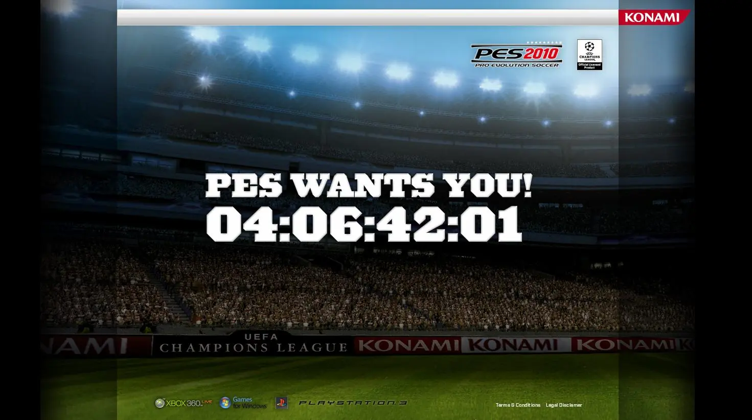Cuenta regresiva de PES 2010