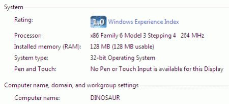 ¿Windows 7 en una Computadora con Pentium II?