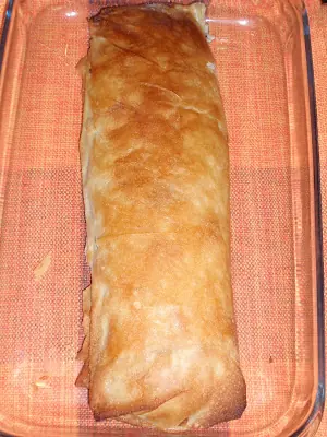 Strudel de cebolla y queso