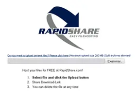 RapidShare fue multado en 34 millones de dólares