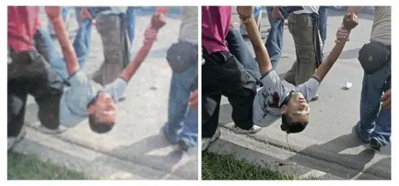 Diario La Prensa borra la sangre de foto dejoven asesinado