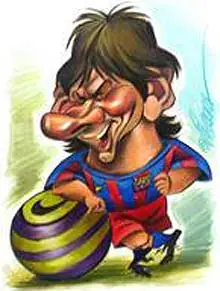 caricaturas de futbolistas