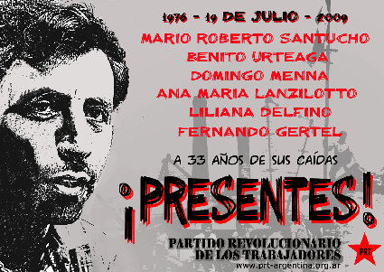 A 33 años de la caida del Roby Santucho