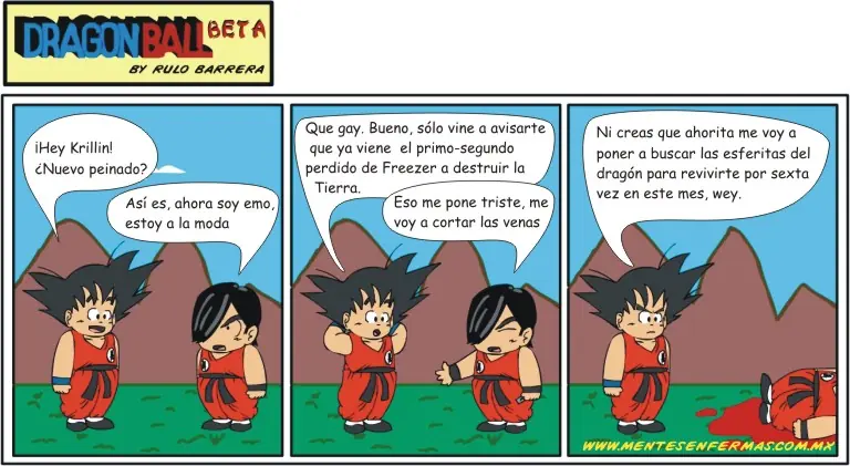 6 historietas comicas de dragonball. (Parodia).