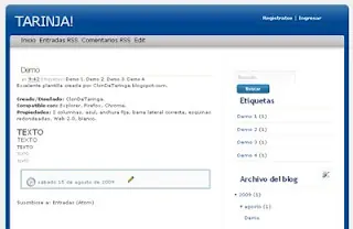 Tarinja! (Blogger Template)