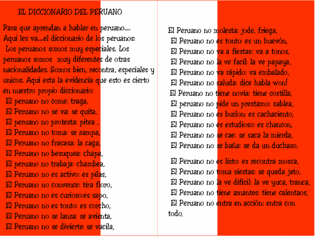 El Diccionario Peruano