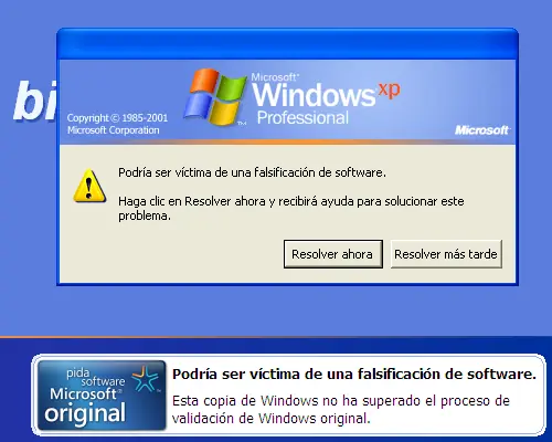 Quitar aviso legal de windows