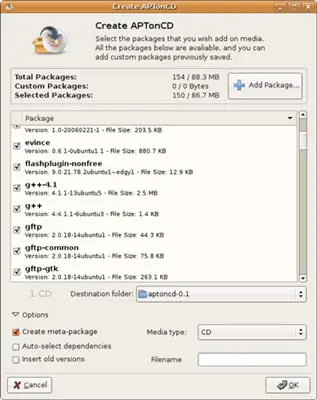 Hacer DVD con los paquetes instalados en Ubuntu