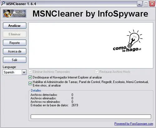 Eliminar virus y respaldar tu msn