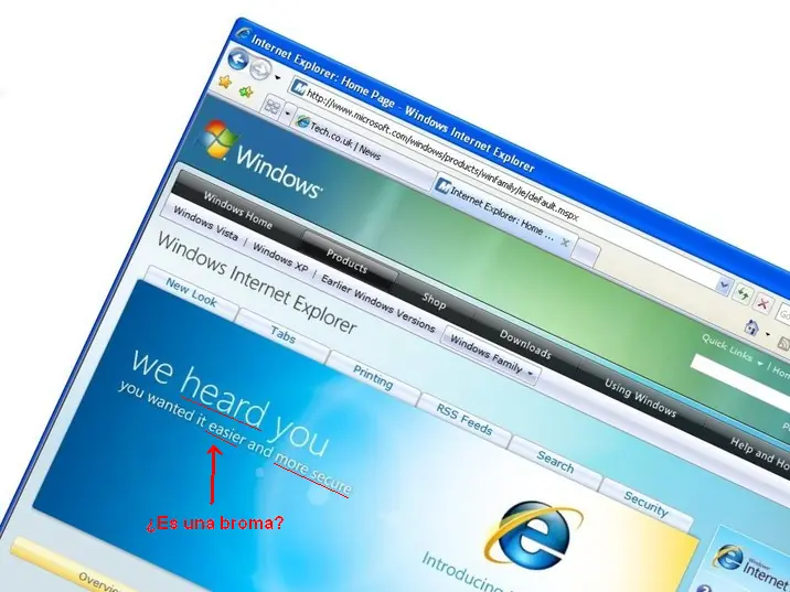 Micro$oft dona comida por descargar el explorer 8