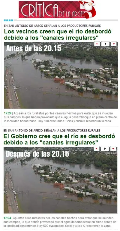 Como manipula la informacion el Diario Critica