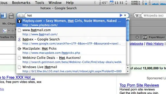 la barra increible de Firefox 3 desactivarla