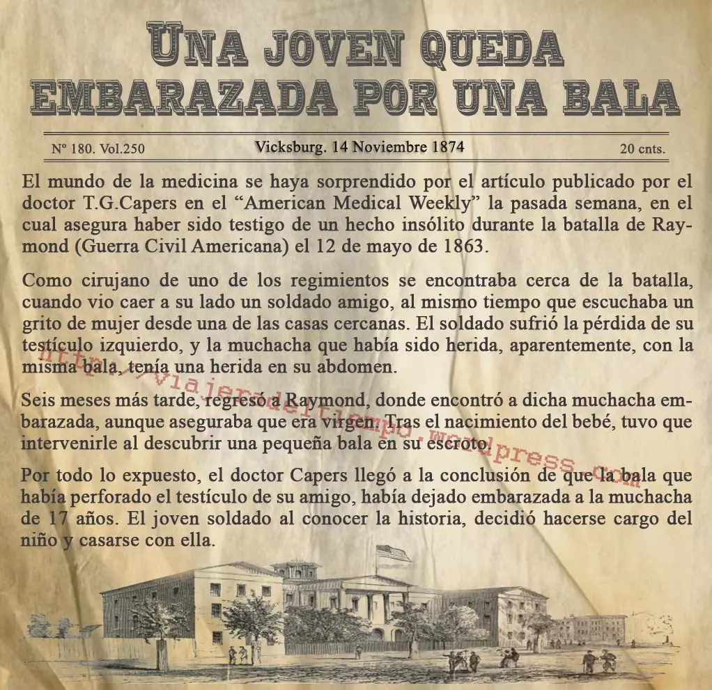 Joven queda embarazada por una bala