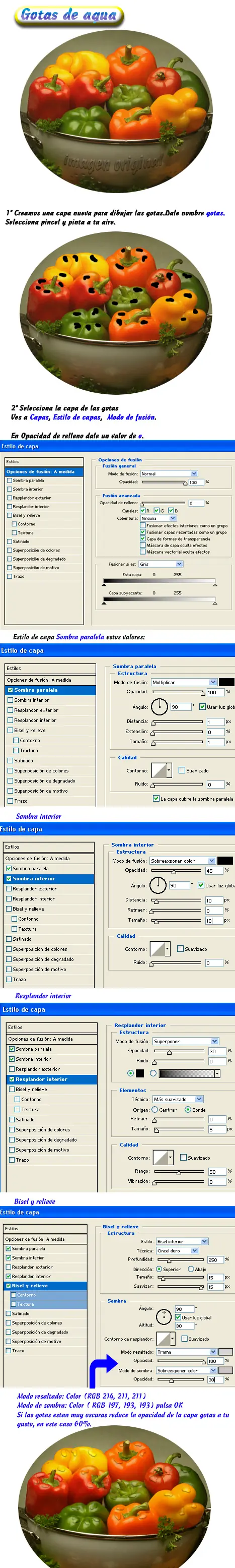 Tuto Photoshop : Gotas De Agua!