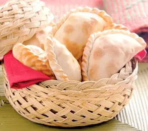 mira esta flor de empanada