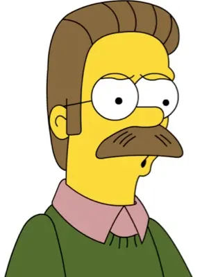 Ned Flanders ..el postirijillo que se merece