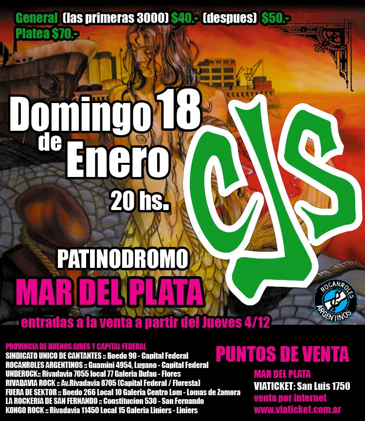 Callejeros toca en MDQ