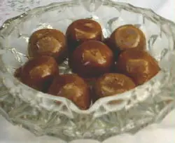 yemas acarameladas al chocolate