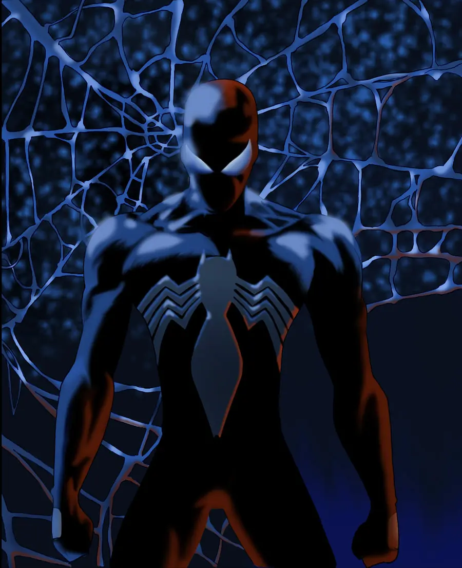 Dibujo Black Spider-Man