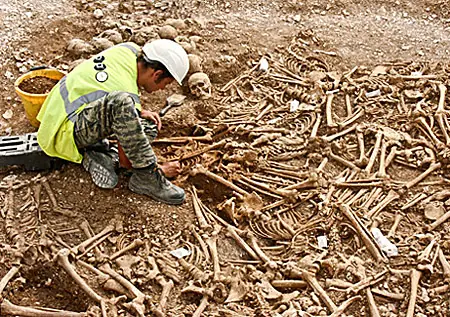 Hayan esqueletos de 51 vikingos decapitados.