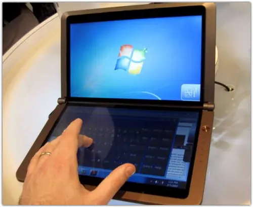 MSI presenta netbook con doble pantalla táctil