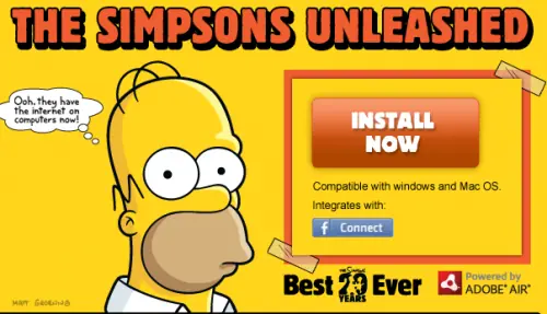 Los Simpsons llegan a Facebook