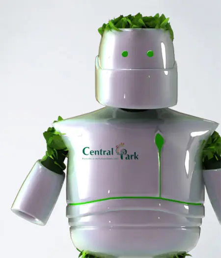Un robot que funciona con plantas