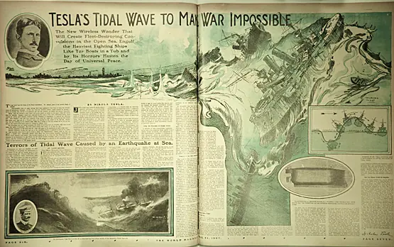 Nikola Tesla y su arma para fabricar tsunamis