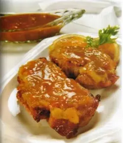 Receta de Costeletas de Cerdo con Salsa de Ciruelas
